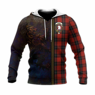 Ramsay Tartan Family Crest Knitted Hoodie Alba Gu Brath Be Brave Lion Ancient Style