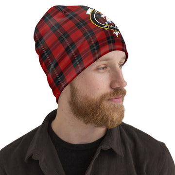 Ramsay Tartan Beanies Hat with Family Crest
