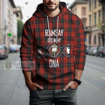 Ramsay Tartan Hoodie with Family Crest DNA In Me Style Pullover Hoodie - Tartanvibesclothing Shop