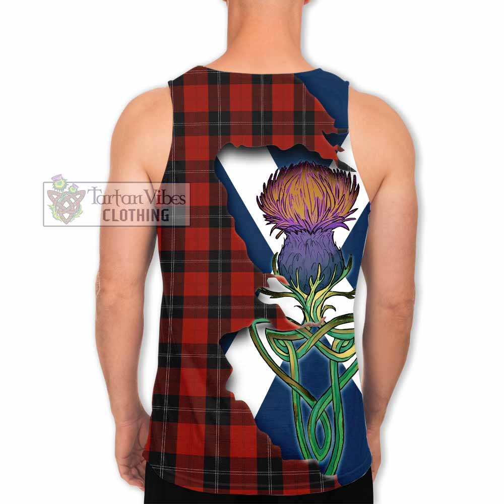 Tartan Vibes Clothing Ramsay Tartan Family Crest Men's Tank Top Scottish Thistle Celtic Inspired