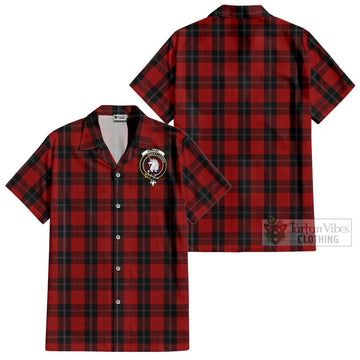 Ramsay Tartan Cotton Hawaiian Shirt with Family Crest Kid - Tartan Vibes Clothing