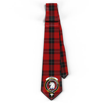Ramsay Tartan Classic Necktie with Family Crest