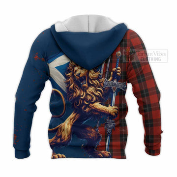 Ramsay Tartan Family Crest Knitted Hoodie with Scottish Majestic Lion
