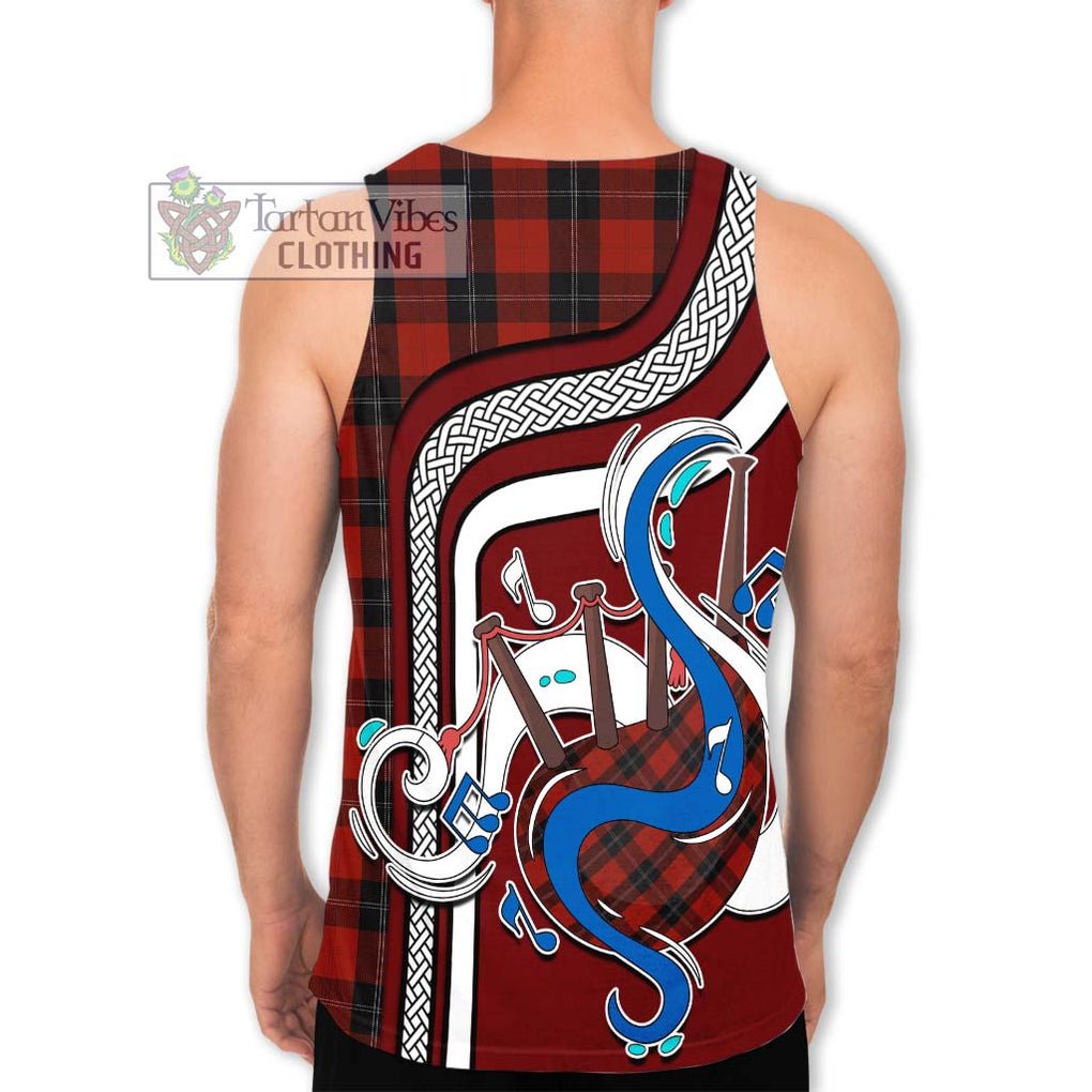Ramsay Tartan Men's Tank Top with Epic Bagpipe Style - Tartanvibesclothing Shop