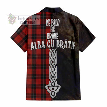 Ramsay Tartan Family Crest Hawaiian Shirt Alba Gu Brath Be Brave Lion Ancient Style