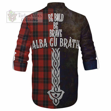 Ramsay Tartan Family Crest Ghillie Kilt Shirt Alba Gu Brath Be Brave Lion Ancient Style