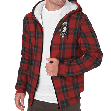 Ramsay Tartan Sherpa Hoodie with Family Crest