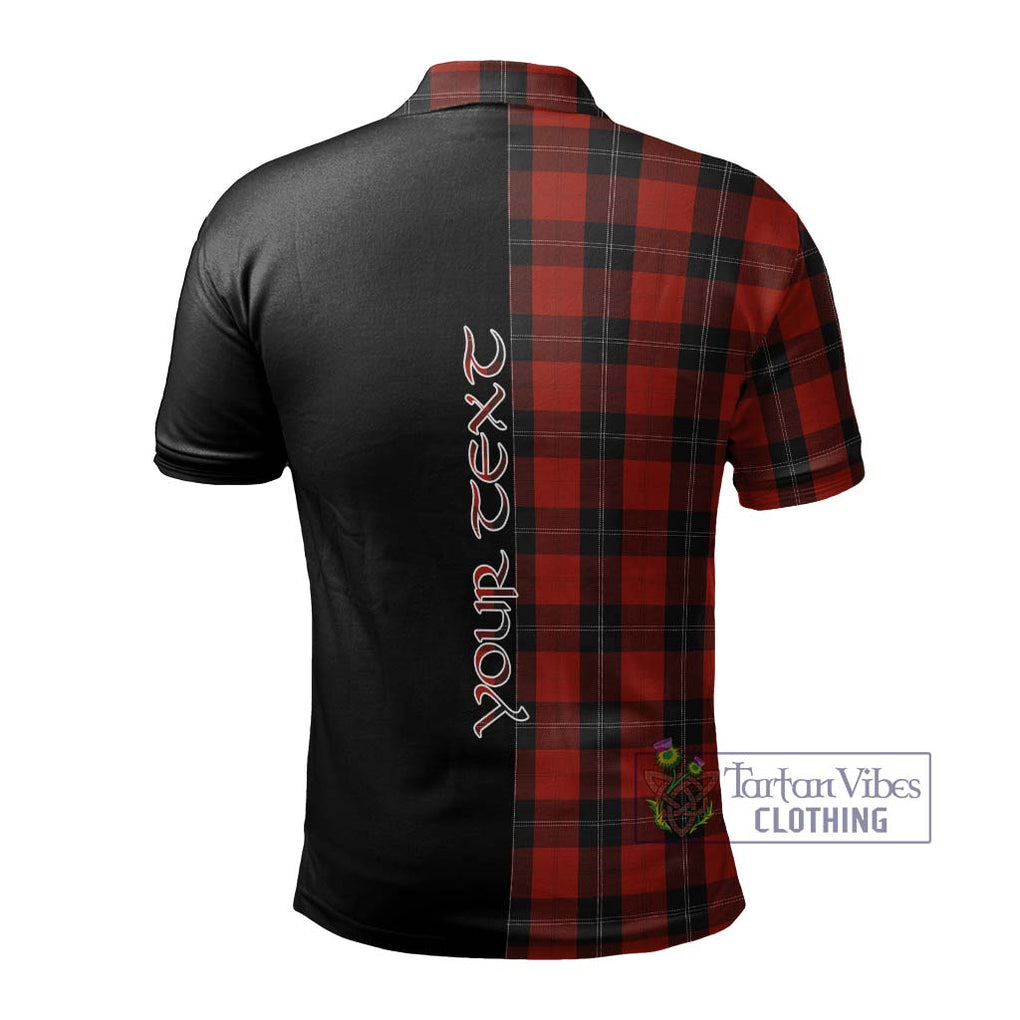 Ramsay Tartan Polo Shirt with Family Crest and Half Of Me Style - Tartanvibesclothing Shop
