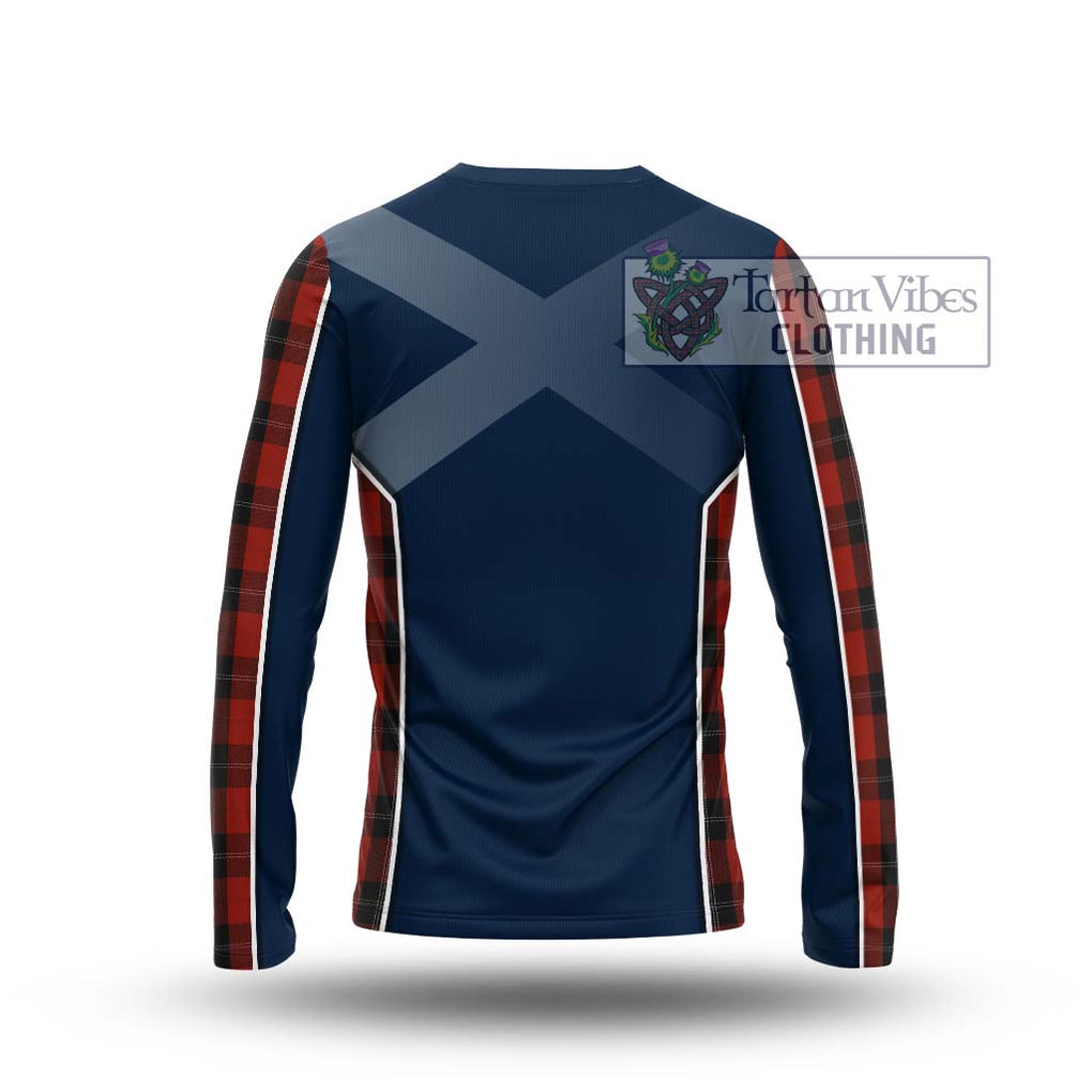 Ramsay Tartan Long Sleeve T-Shirt with Family Crest and Lion Rampant Vibes Sport Style - Tartan Vibes Clothing