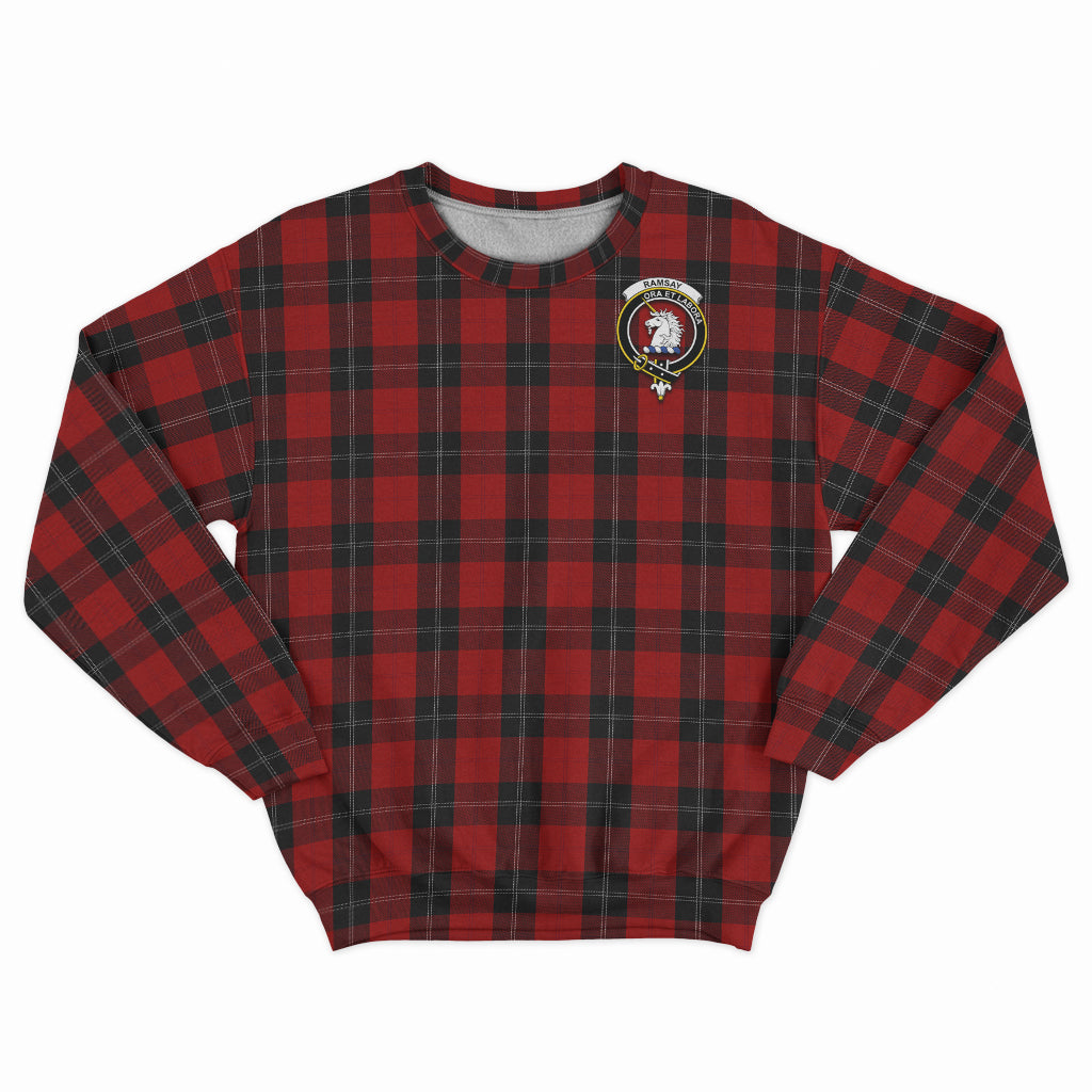 Ramsay Tartan Sweatshirt with Family Crest - Tartan Vibes Clothing