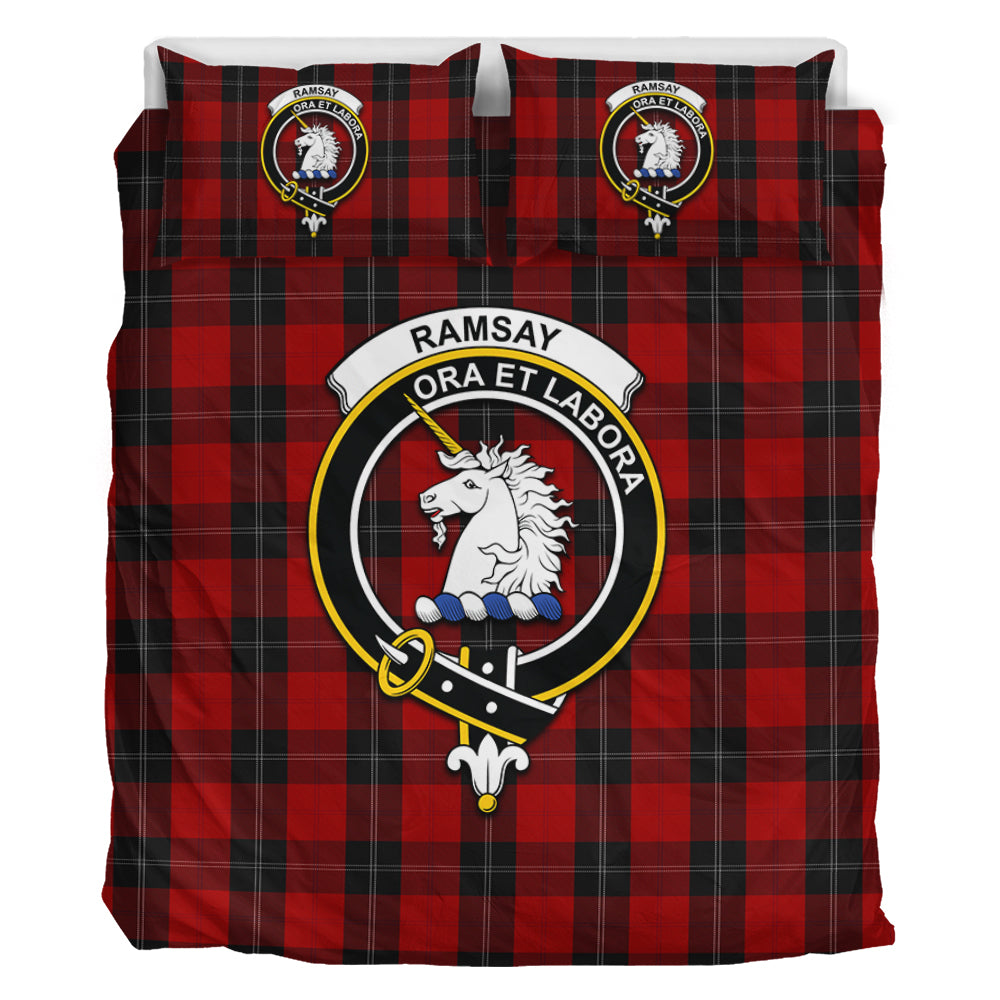 Ramsay Tartan Bedding Set with Family Crest - Tartan Vibes Clothing