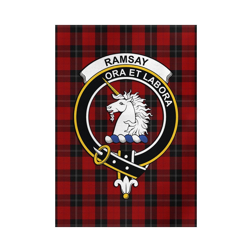 Ramsay Tartan Flag with Family Crest - Tartan Vibes Clothing