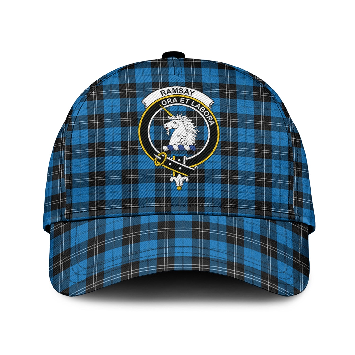 ramsay-blue-ancient-tartan-classic-cap-with-family-crest