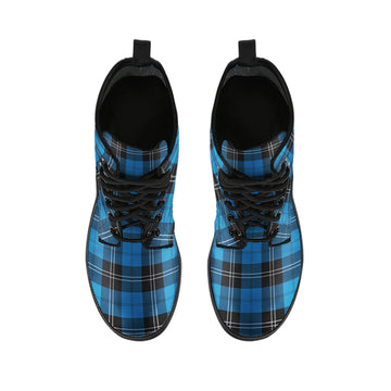 Ramsay Blue Ancient Tartan Leather Boots