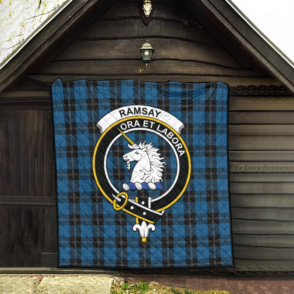 ramsay-blue-hunting-tartan-quilt-with-family-crest