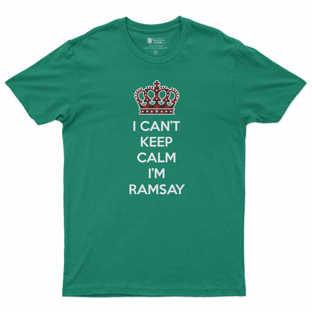 Ramsay Can't Keep Calm Men's T-Shirt Irish Green - Tartan Vibes Clothing