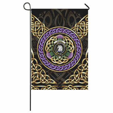 Ramsay Clan Crest Garden Flag Celtic Scottish Thistle