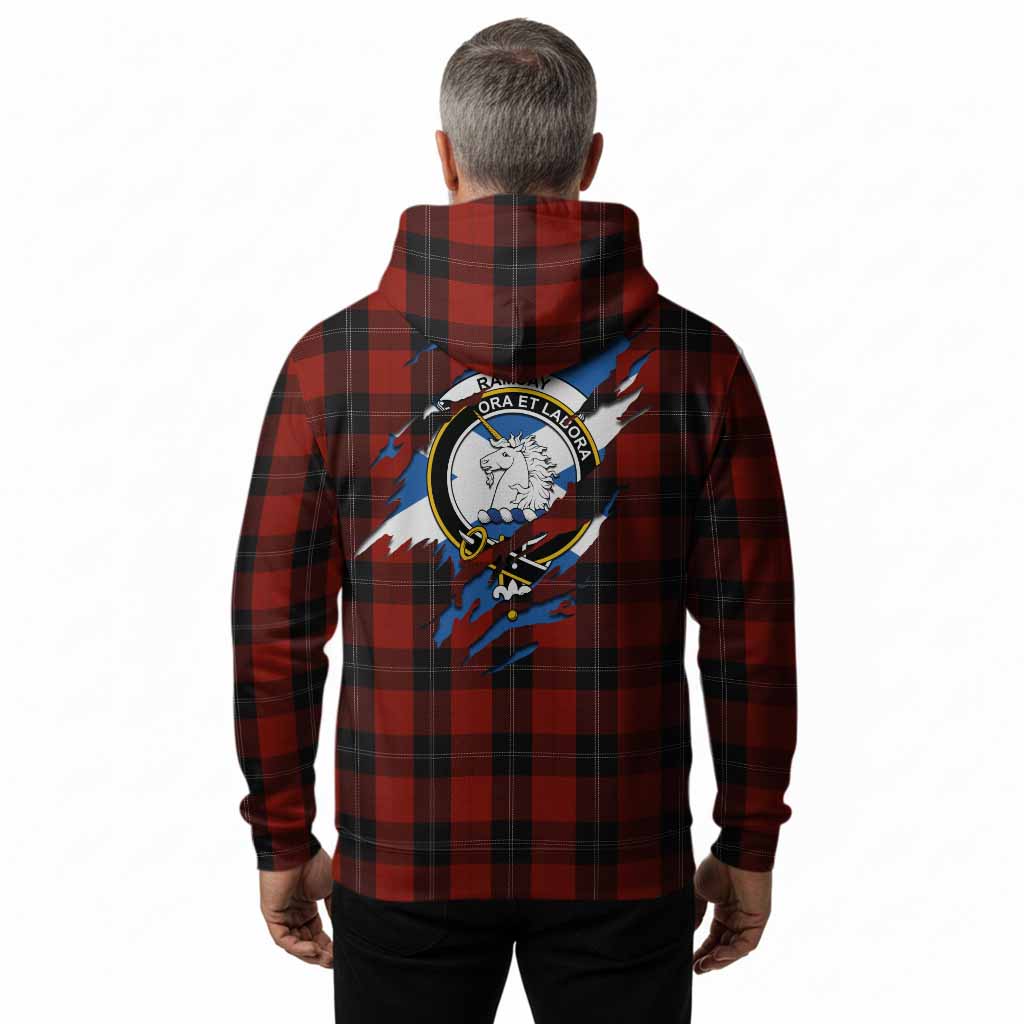 Ramsay Clan Crest In Me Tartan Hoodie Scotland Flag Style
