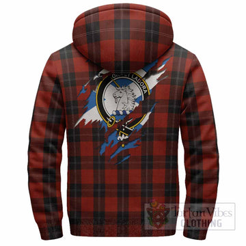 Ramsay Clan Crest In Me Tartan Sherpa Hoodie Scotland Flag Style