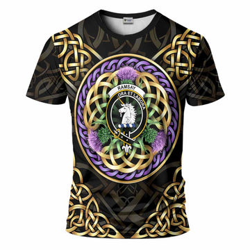 Ramsay Clan Crest T-Shirt Celtic Scottish Thistle