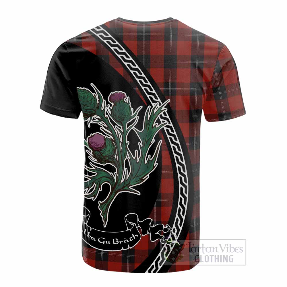 Ramsay Family Crest Tartan Cotton T-shirt Alba Thistle Inspired - Tartan Vibes Clothing