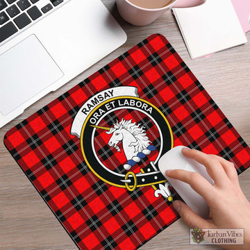 Ramsay Modern Tartan Mouse Pad with Family Crest