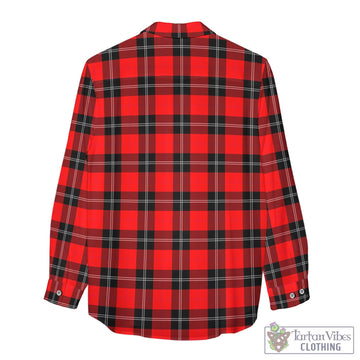 Ramsay Modern Tartan Womens Casual Shirt with Family Crest