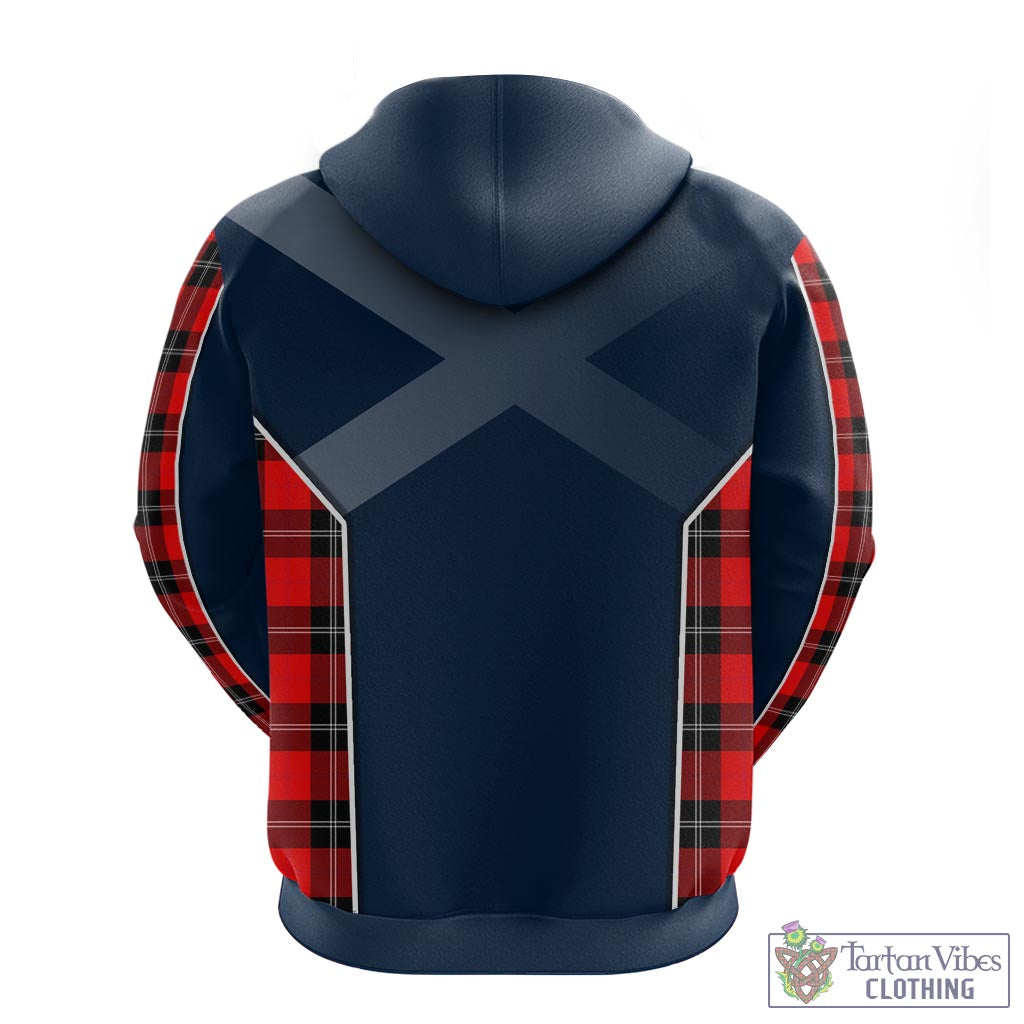 Tartan Vibes Clothing Ramsay Modern Tartan Hoodie with Family Crest and Lion Rampant Vibes Sport Style