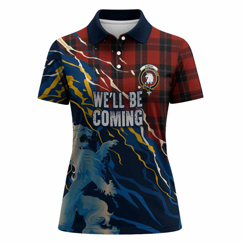 Ramsay Scotland Tartan Women Polo Shirt WC2026 Football - We'll Be Coming