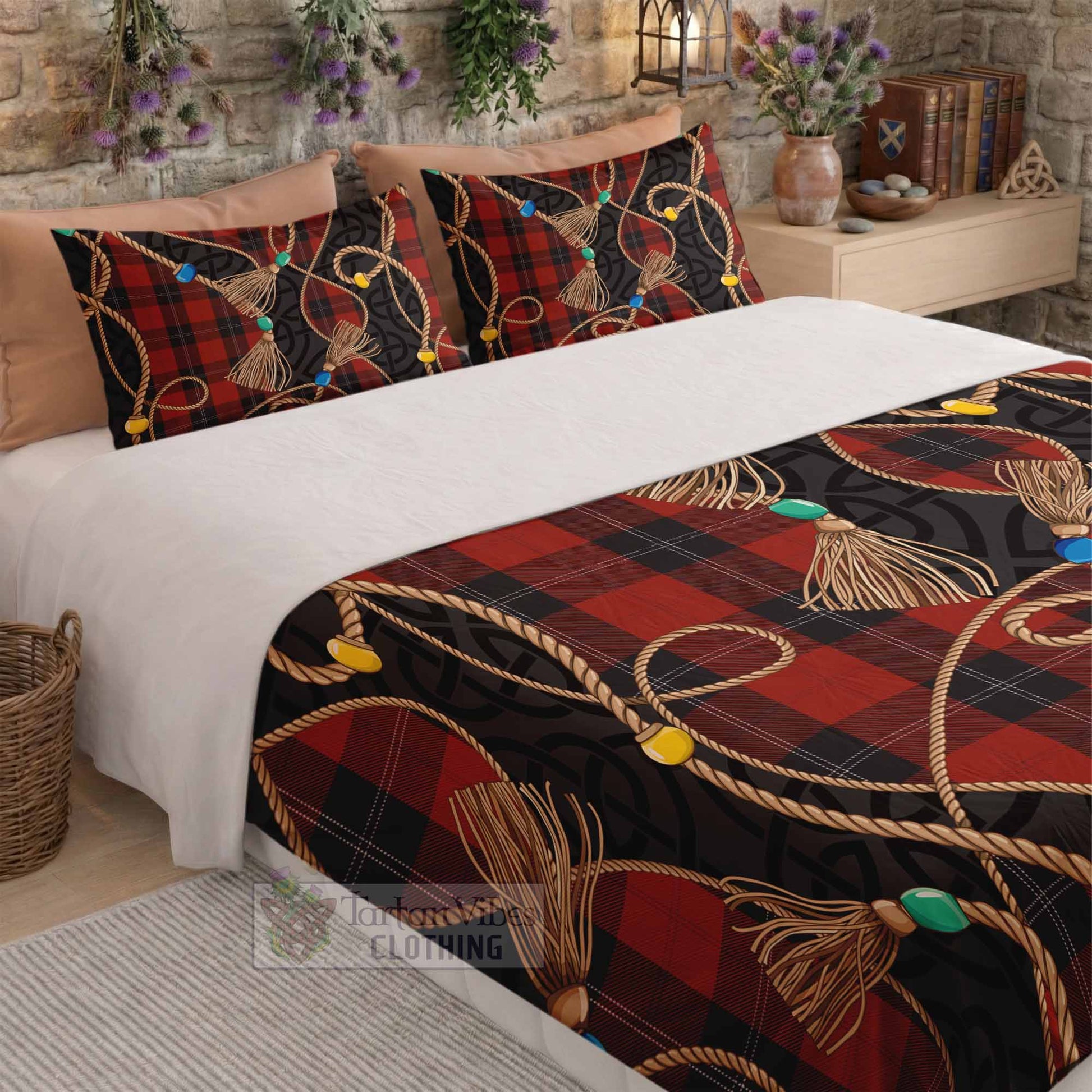 Ramsay Scottish Tartan Twisted Ropes Stylized Bedding Set - Tartan Vibes Clothing