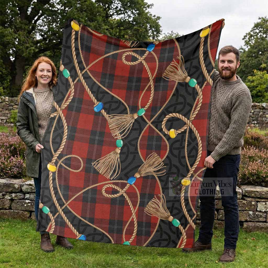 Ramsay Scottish Tartan Twisted Ropes Stylized Blanket - Tartan Vibes Clothing