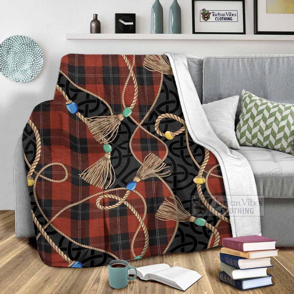 Ramsay Scottish Tartan Twisted Ropes Stylized Blanket - Tartan Vibes Clothing