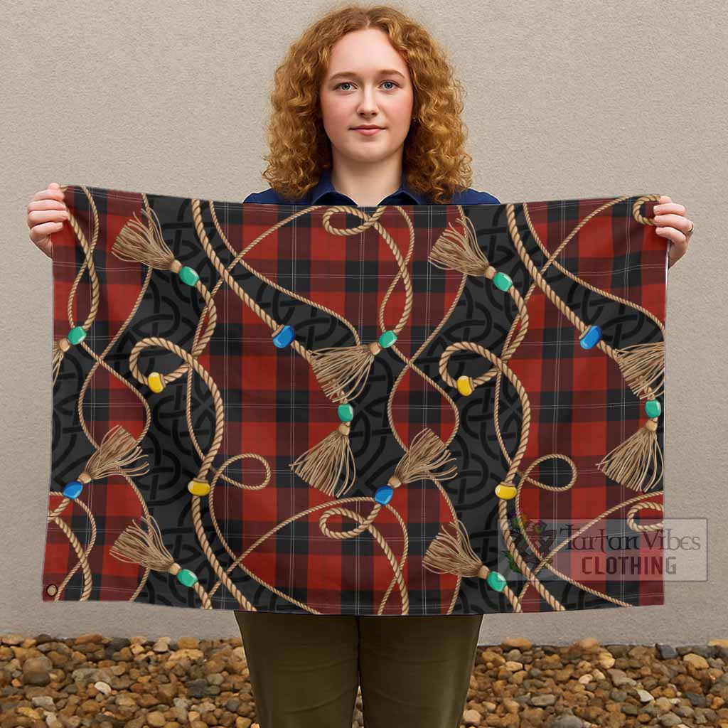Ramsay Scottish Tartan Twisted Ropes Stylized House Flag - Tartan Vibes Clothing