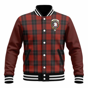 Ramsay Tartan Accent Baseball Jacket with Family Crest