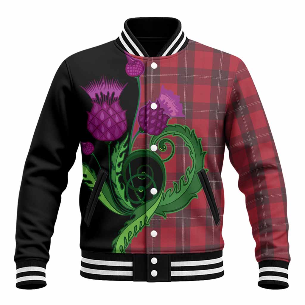 Ramsay Tartan Baseball Jacket Traditional Scottish Thistle Unisex - Tartan Vibes Clothing