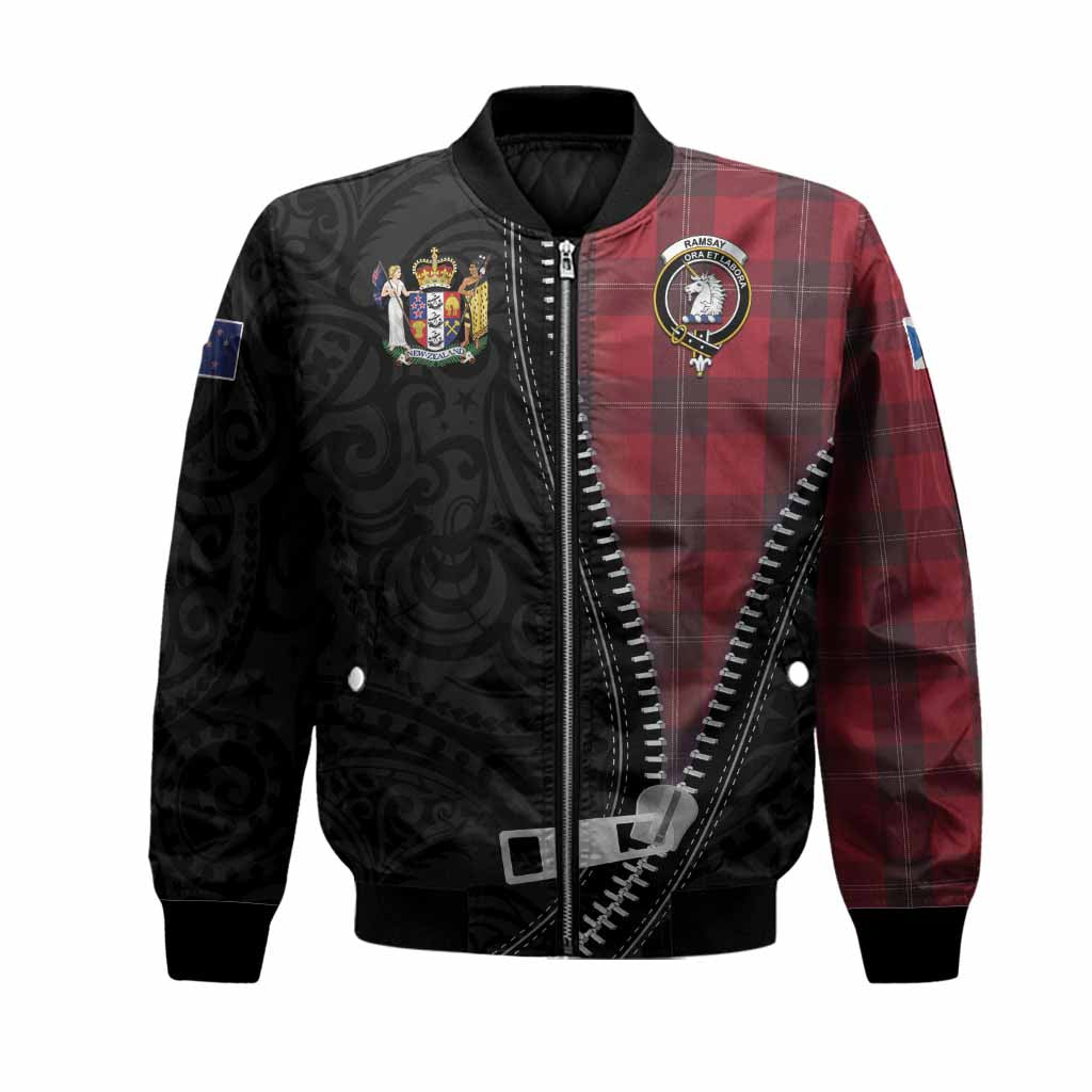 Ramsay Tartan Bomber Jacket New Zealand Pattern Unique Zipper Stylized