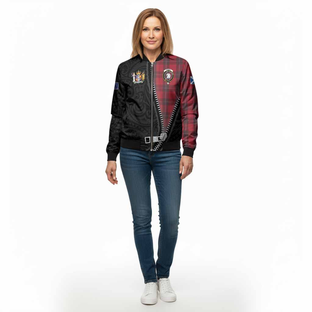 Ramsay Tartan Bomber Jacket New Zealand Pattern Unique Zipper Stylized