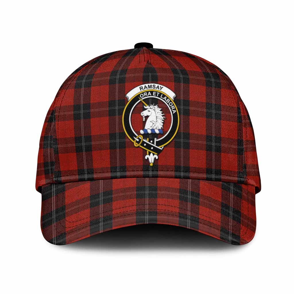 Ramsay Tartan Classic Cap with Family Crest