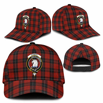 Ramsay Tartan Classic Cap with Family Crest
