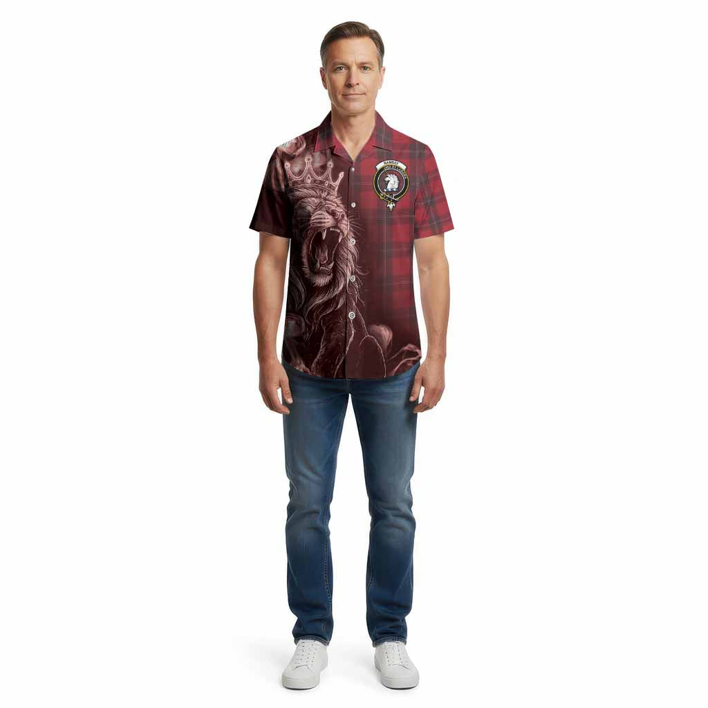 Ramsay Tartan Cotton Hawaiian Shirt Roaring Lion Heritage