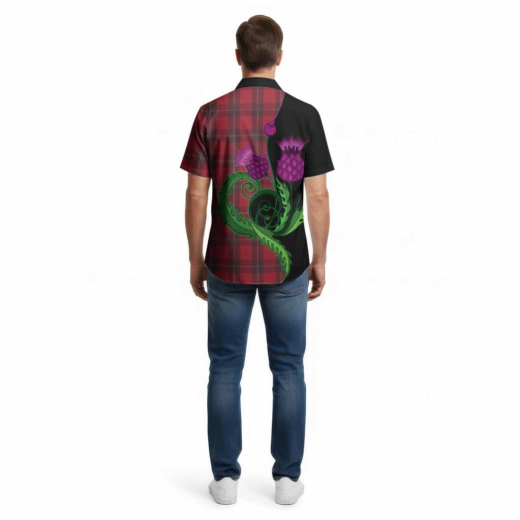Ramsay Tartan Cotton Hawaiian Shirt Traditional Scottish Thistle