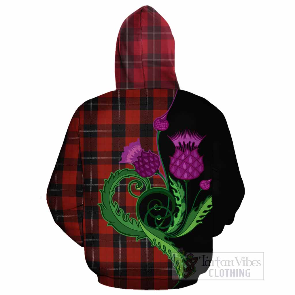 Ramsay Tartan Cotton Hoodie Traditional Scottish Thistle