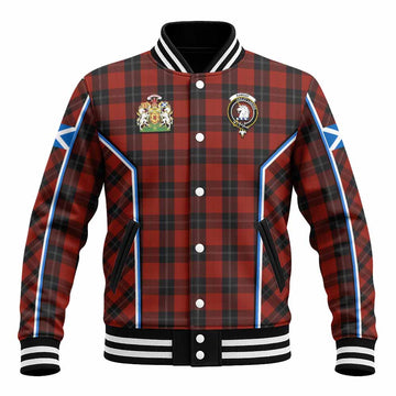 Ramsay Tartan Crest Baseball Jacket Scotland Coat of Arm Flag Style