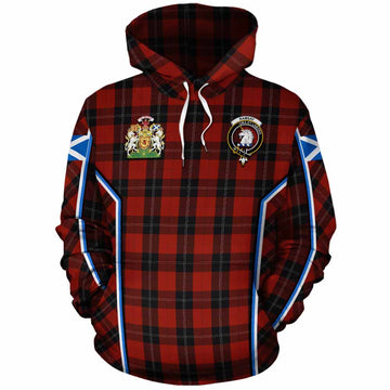 Ramsay Tartan Crest Cotton Hoodie Scotland Coat of Arm Flag Style