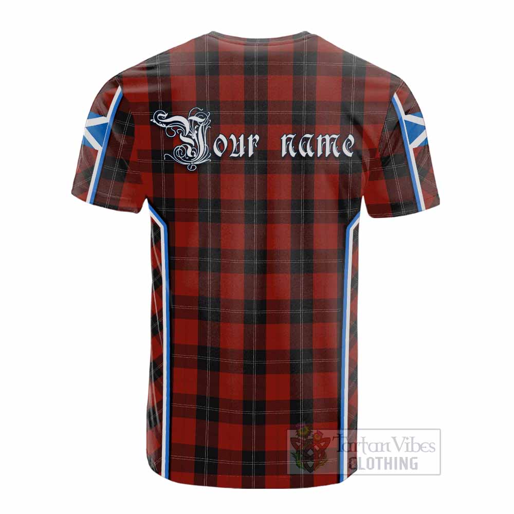 Ramsay Tartan Crest Cotton T-shirt Scotland Coat of Arm Flag Style - Tartan Vibes Clothing