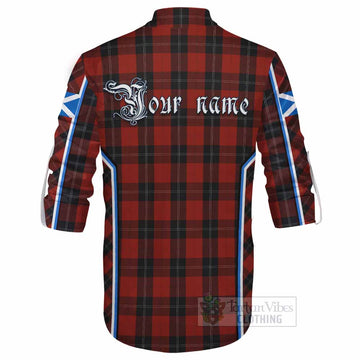 Ramsay Tartan Crest Ghillie Kilt Shirt Scotland Coat of Arm Flag Style