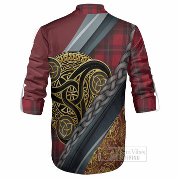 Ramsay Tartan Crest Ghillie Shirt Scottish Triskele Celtic
