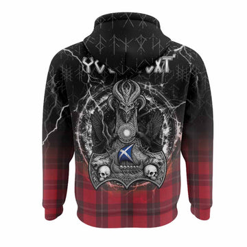 Ramsay Tartan Crest Hoodie Celtic Odin's Raven Legacy