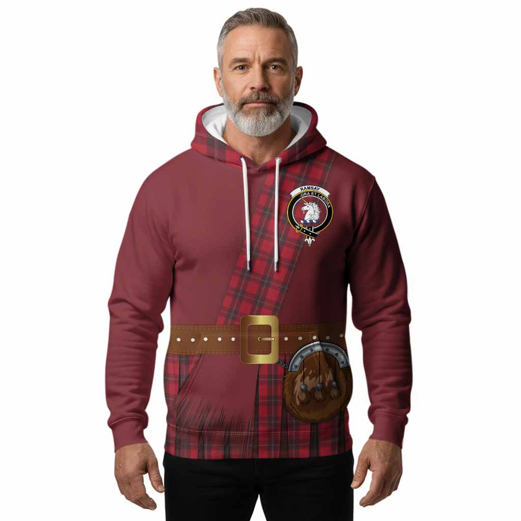 Ramsay Tartan Crest Hoodie Kilt Costume Style