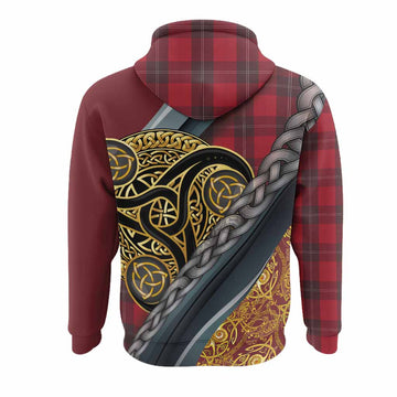 Ramsay Tartan Crest Hoodie Scottish Triskele Celtic
